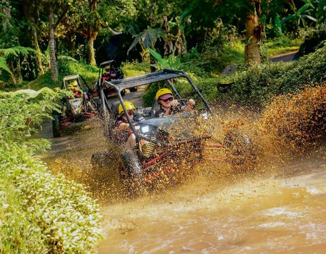 Splashing through a jungle crossing
